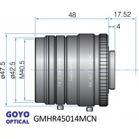 1 inch Format 50mm F1.4-16 High Resolution Megapixel Lens
